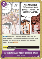 The "Extinguishes All Sound Created by Your Influence" Technique - ONE PIECE CARD GAME - MoxLand